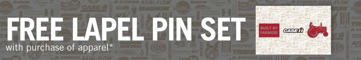 Free Lapel Pin set With Purchase of any Apparel